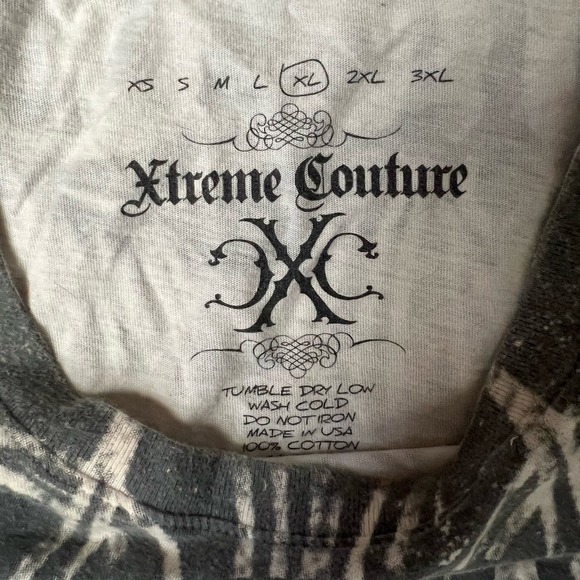 Xtreme Couture by Affliction Skull Tee RARE - Picture 5 of 5